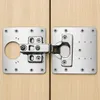 10x Scharnier Reparaturplatte 90x90 mm Möbel Schrank Produktbild-Vorschau 5