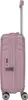 A pink suitcase with its handle extended, shown from the side. Produktbild-Vorschau