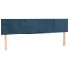 vidaXL Têtes de lit 2 pcs. Bleu foncé 80x5x78/88 cm velours Voir les images du produit 1
