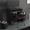 Kleiner Schreibtisch 68 cm 1S Mattgrau / Wotan Eiche Produktbild-Vorschau 3