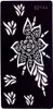 Henna Tattoo Schablone Airbrush Stencil Blume Produktbild-Vorschau 2