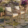 home24 Gartenstuhl - 2er-Set - Akazie Massiv / Webstoff Produktbild-Vorschau 2
