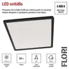LED přisazené svítidlo FLORI čtvercové, černé, 18W, neutrální bílá Náhled obrázku produktu