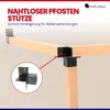 GeZu Impex Pfosten Eckverbinder 71 x 71 mm Schwarz Produktbild-Vorschau 3