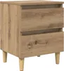 vidaXL Szafka nocna dąb Artisan 40 x 35 x 50 cm materiał Podgląd zdjęcia produktu 1