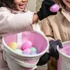 com-four® 24x Füllei - bunte Plastikeier zum Befüllen und Produktbild-Vorschau 4