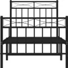 Postel s čelem a nohou kovová 80x200 cm Náhled obrázku produktu 4
