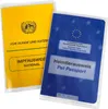 Two pet passports are shown, one yellow and one blue, in protective plastic sleeves. Produktbild-Vorschau