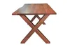 Esstisch Akazie nussbaumfarben 200x100 cm X-Holzgestell Produktbild-Vorschau 3