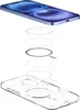 An exploded view of a phone case and magnetic ring accessory, showing how they fit together. Podgląd zdjęcia produktu