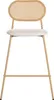 BELIANI Barhocker 2er Set Hellbeige / Holzoptik aus Metall Produktbild-Vorschau 5