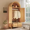 Armadio Merax in rattan con forma ad arco, armadio da Anteprima dell’immagine prodotto 15