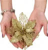 Vánoční hvězda s trnem 14x16 cm, zlatá Náhled obrázku produktu 5