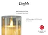 Candela Lights LED Kerzenglas 3er Set Grau Echtwachs inkl. Produktbild-Vorschau 3