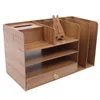 4 Schichten Schreibtisch Organizer Holz mit Schubladen Produktbild-Vorschau 4