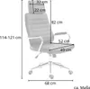 Chaise de bureau SVITA avec appui-tête Fauteuil de Voir les images du produit 11
