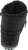 A black winter boot is shown from the back. Náhled obrázku produktu