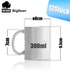 BigDean 12 Stück Kaffeebecher weiß 300ml – Kaffeetassen aus Produktbild-Vorschau 3