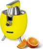 Die Unold ZITRUSPRESSE Power Juicy ist eine gelb-silberne elektrische Zitruspresse mit abgerundetem  Produktbild-Vorschau