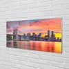 Glasbilder 120x60 Wandkunst Brücke Sonnenaufgang Produktbild-Vorschau 2