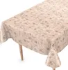 Tischdecke Wachstuch Gestreift Beige Robust Wasserabweisend Produktbild-Vorschau 1