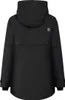 The back view of a black parka jacket. Produktbild-Vorschau