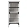 vidaXL Príborník Grey Sonoma 102x32x73,5 cm Materiál na Náhľad obrázku produktu 5