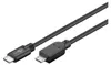 Goobay 67993 Cavo USB 2.0 1 m Micro-USB B USB C Nero Anteprima dell’immagine prodotto 2