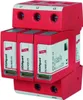 A close-up studio shot of a red electrical surge protector. Anteprima dell’immagine prodotto