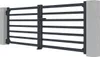 Doppelflügeltor aus Aluminium 3m ANTELAO H.110cm grau Produktbild-Vorschau 3