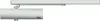 A silver door closer with a sliding arm, mounted on a white background. Produktbild-Vorschau