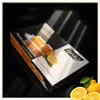 Kandylas Handmade Loukoumi mit Bergamotte-Geschmack Verpackung schräg von oben auf schwarzem Hinterg Produktbild-Vorschau