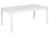 BELIANI Gartentisch Weiß Aluminium Rechteckig 180x90 cm Produktbild-Vorschau 5