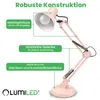 LUMILED lampa biurkowa pudrowy róż metal gniazdo E27 Podgląd zdjęcia produktu 7