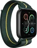 A smartwatch with a dark green band with yellow stripes, displayed against a white background. Anteprima dell’immagine prodotto