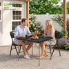 Sekey Gartentisch Klappbar Holz Optik Campingtisch Produktbild-Vorschau 5