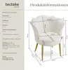 tectake® Sessel Stella dick gepolstert, mit Samtbezug oder Produktbild-Vorschau 5