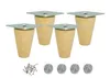 4x Möbelfuß aus Eiche – konisch, roh, 6 cm – mit Produktbild-Vorschau 1