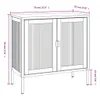 vidaXL Sideboard Schwarz 70x35x70 cm Glas und Stahl Produktbild-Vorschau 12