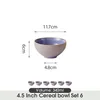 Schale set 6er Ø11,7cm Keramik Schalen Müslischale Produktbild-Vorschau 2