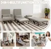 TWOLIIN Canapé-lit 3 en 1 gris clair | Lit d'appoint Voir les images du produit 6