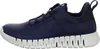 Side view of a blue sneaker with a white sole. Produktbild-Vorschau
