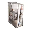 Držák na časopisy Clayre & Eef 23x11x30 cm Hnědý kov Náhled obrázku produktu 3