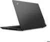 A black Lenovo Thinkpad laptop is shown from a rear-angled perspective on a white background. Produktbild-Vorschau