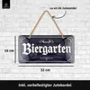 LANOLU Biergarten Schild mit Kordel, lustiges Retro Produktbild-Vorschau 5