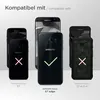 A marketing image showing different Samsung Galaxy phone models with compatibility indicators. Produktbild-Vorschau