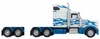 Modellauto-Regal für 160 Autos 1:64 – 2 Wandregale als Setzkasten für Spielzeugautos, US-Truck-Motiv, Weiß, Birken-Sperrholz – Detail der Fachmaße Produktbild-Vorschau