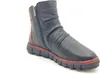 Manitu Damen Kurzstiefelette schwarz mit bordo abgesetzter Produktbild-Vorschau 4