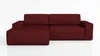 Ecksofa TOTI mit Schlaffunktion. Farbe: Rotwein 9. Produktbild-Vorschau 5
