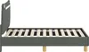 vidaXL Kinderbettgestell mit Kopfteil Dunkelgrau 70 x 140 Produktbild-Vorschau 6